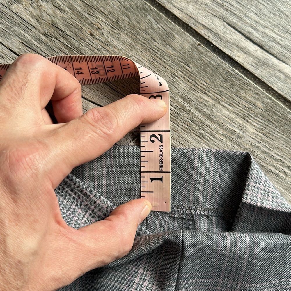 Gray and Pink Men's Plaid Suit - Picture 6 of 7